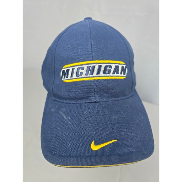 Vintage Nike Michigan Wolverines Snapback Hat 90's - Picture 3 of 12